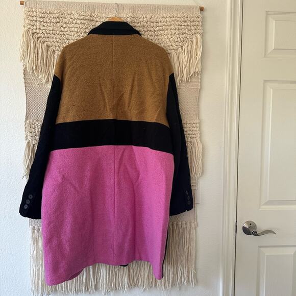 Peter Som Colorblock Wool Coat - Picture 9 of 9